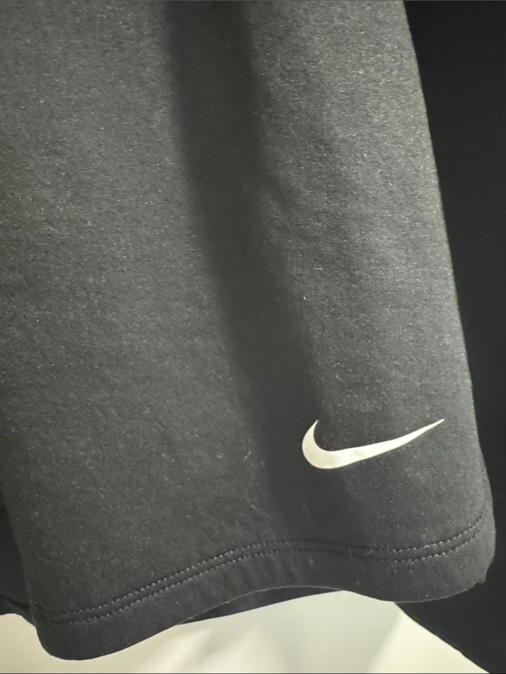 Nike Black Crewneck Long Sleeve Thermal top with White Swoosh